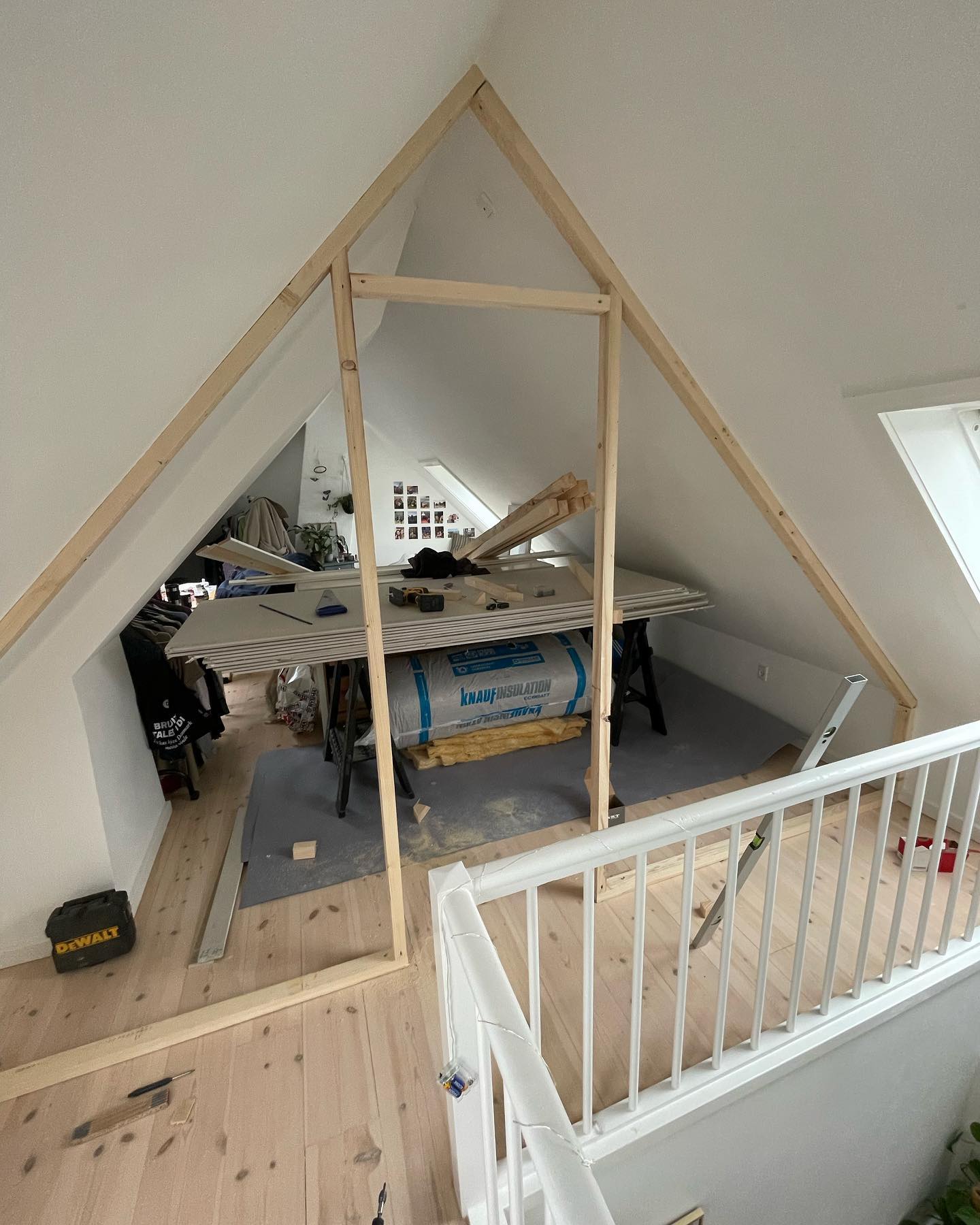 Indvendig renovering med gipsarbejde – Før